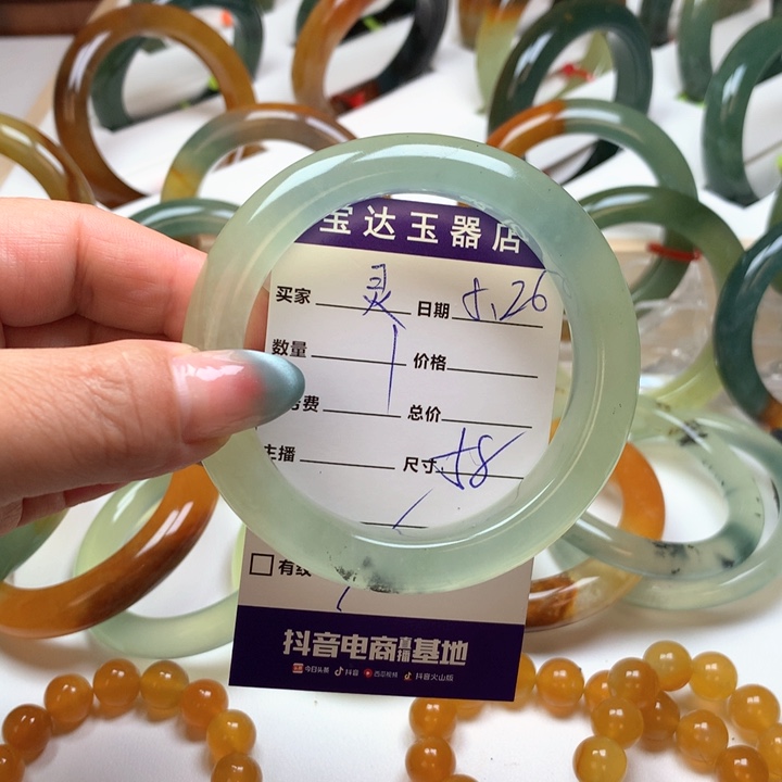 岫玉未镶嵌手镯58圈口?****?