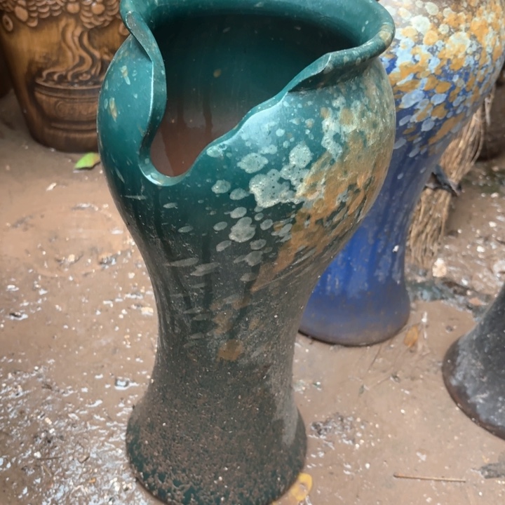 紫砂花盆微瑕17/40有孔