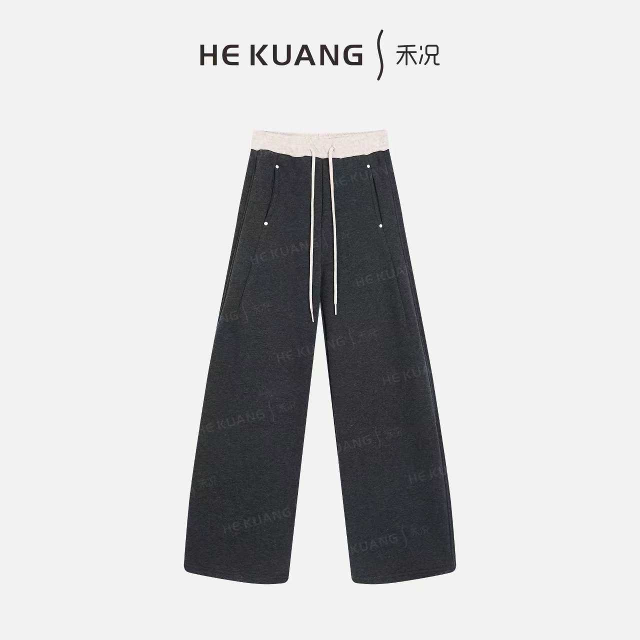 禾况HEKUANG【舒适专区】品质松弛感微弹抽绳裤K2259