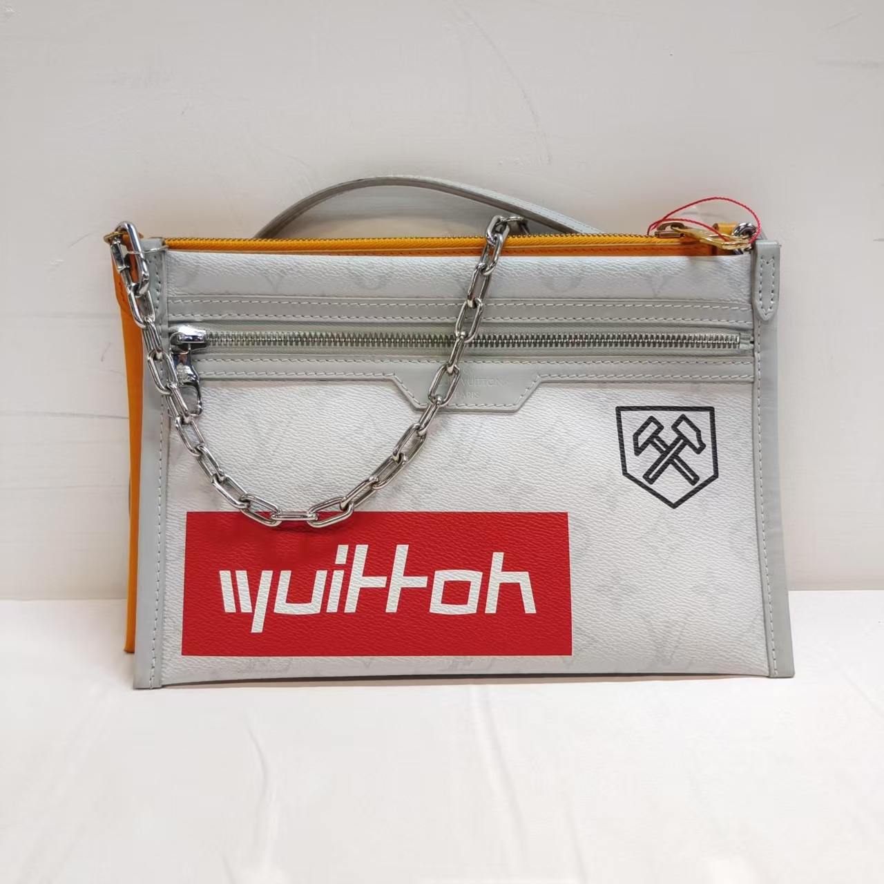 95新 LouisVuitton/路易威登 老花秀款单肩包双子信封包