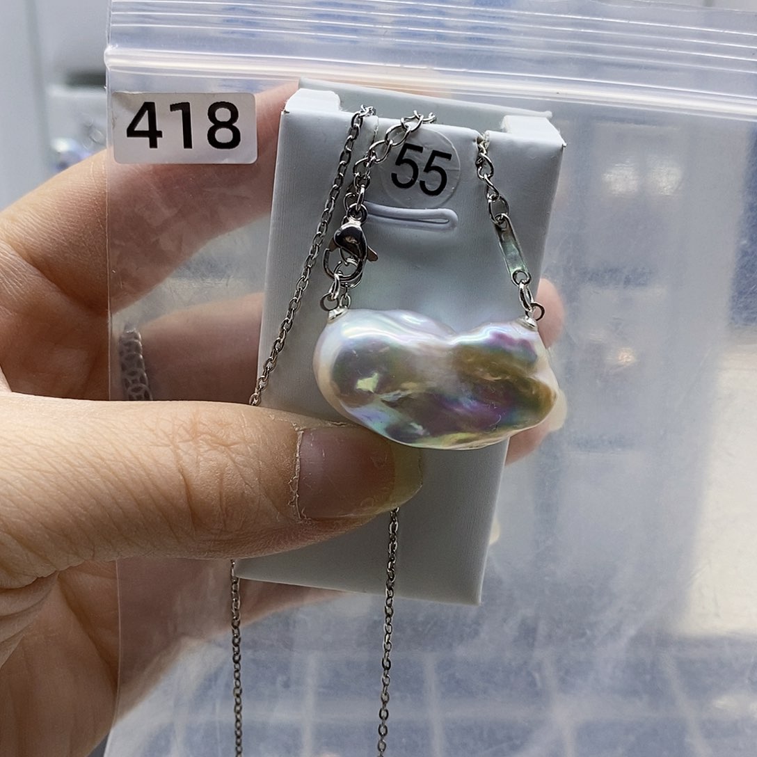 颈饰合金淡水珍珠