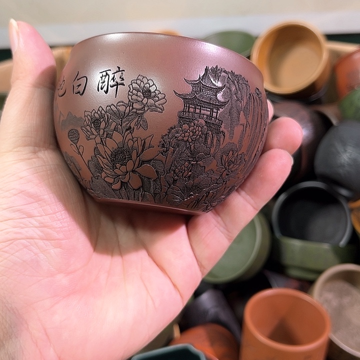 茶杯紫砂全手工紫砂主人杯