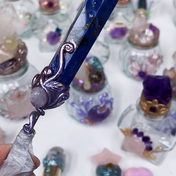 e***o摆件未镶嵌紫晶水晶