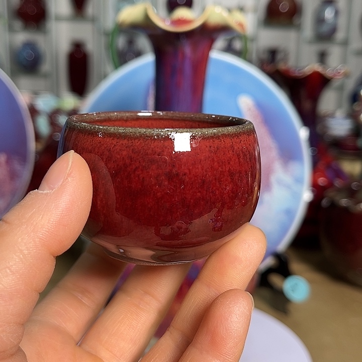 钧瓷杯子2只，钧瓷的制作工艺和工艺