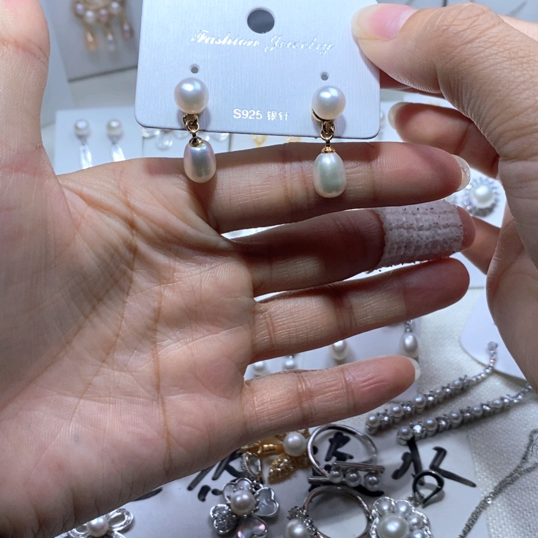 耳饰未镶嵌淡水珍珠