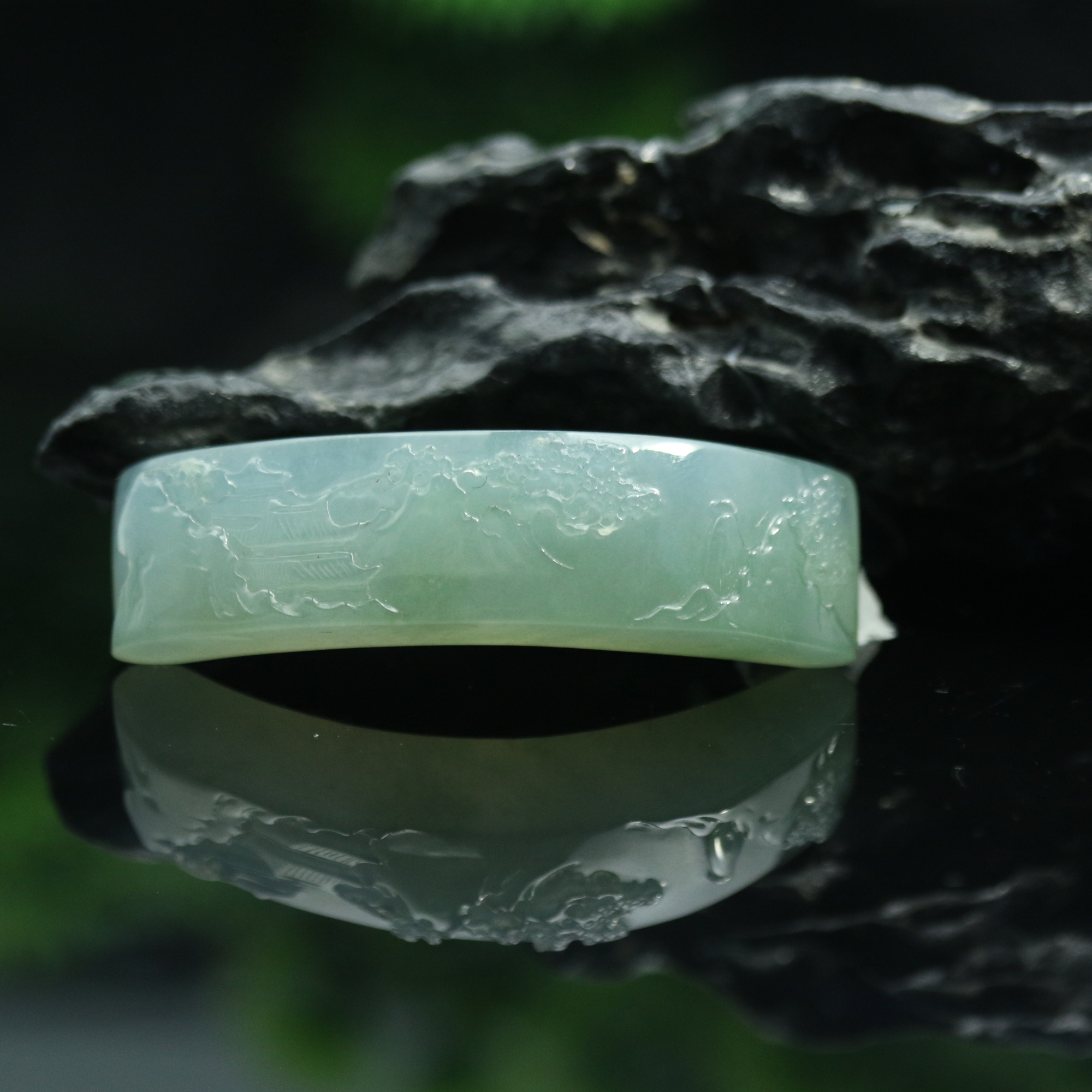 59天然缅甸翡翠A货冰手牌/100044/上海嘉禾拍卖