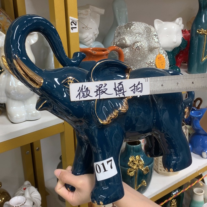 摆件微瑕陶瓷介意勿拍