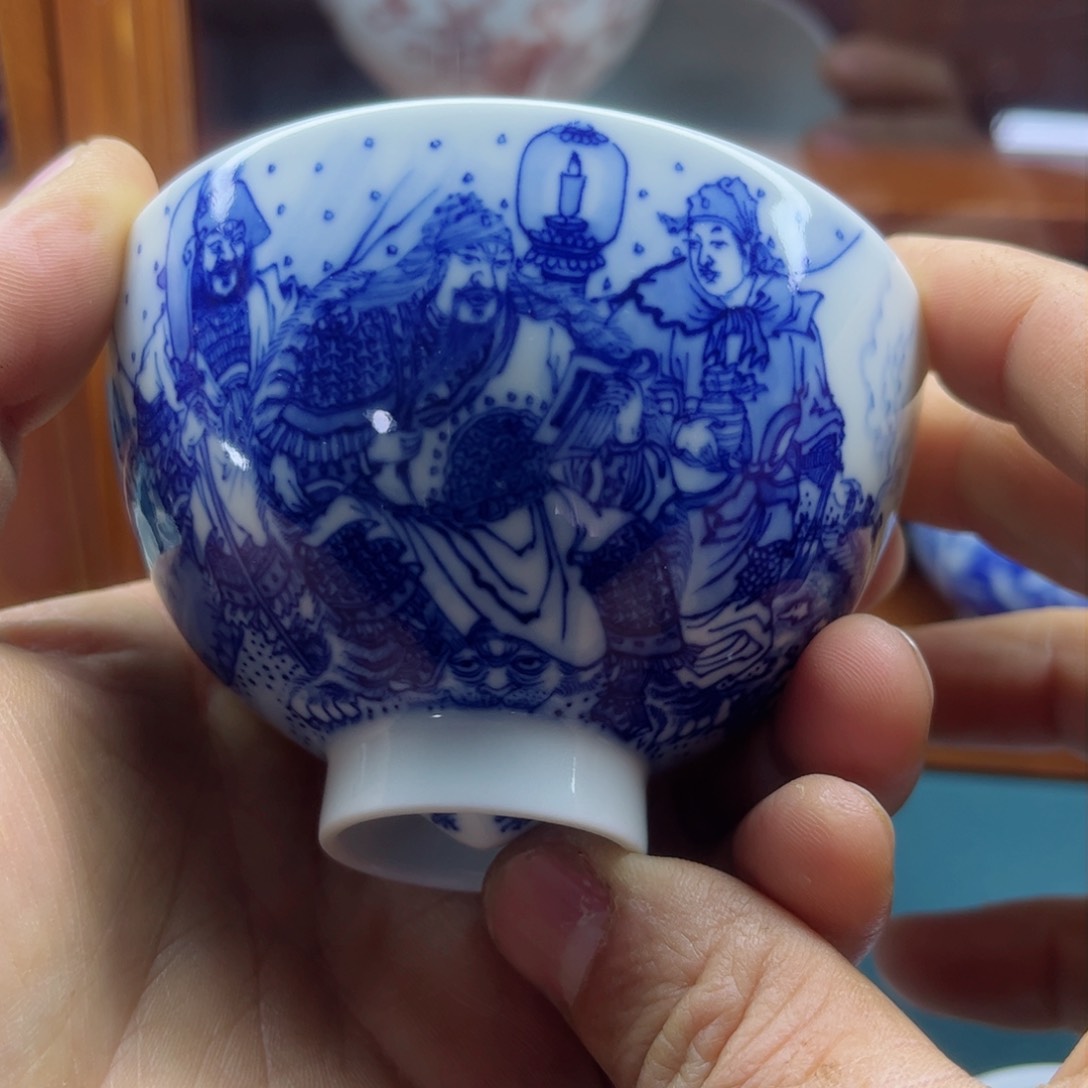 杯子海**酒手工手绘的陶瓷，