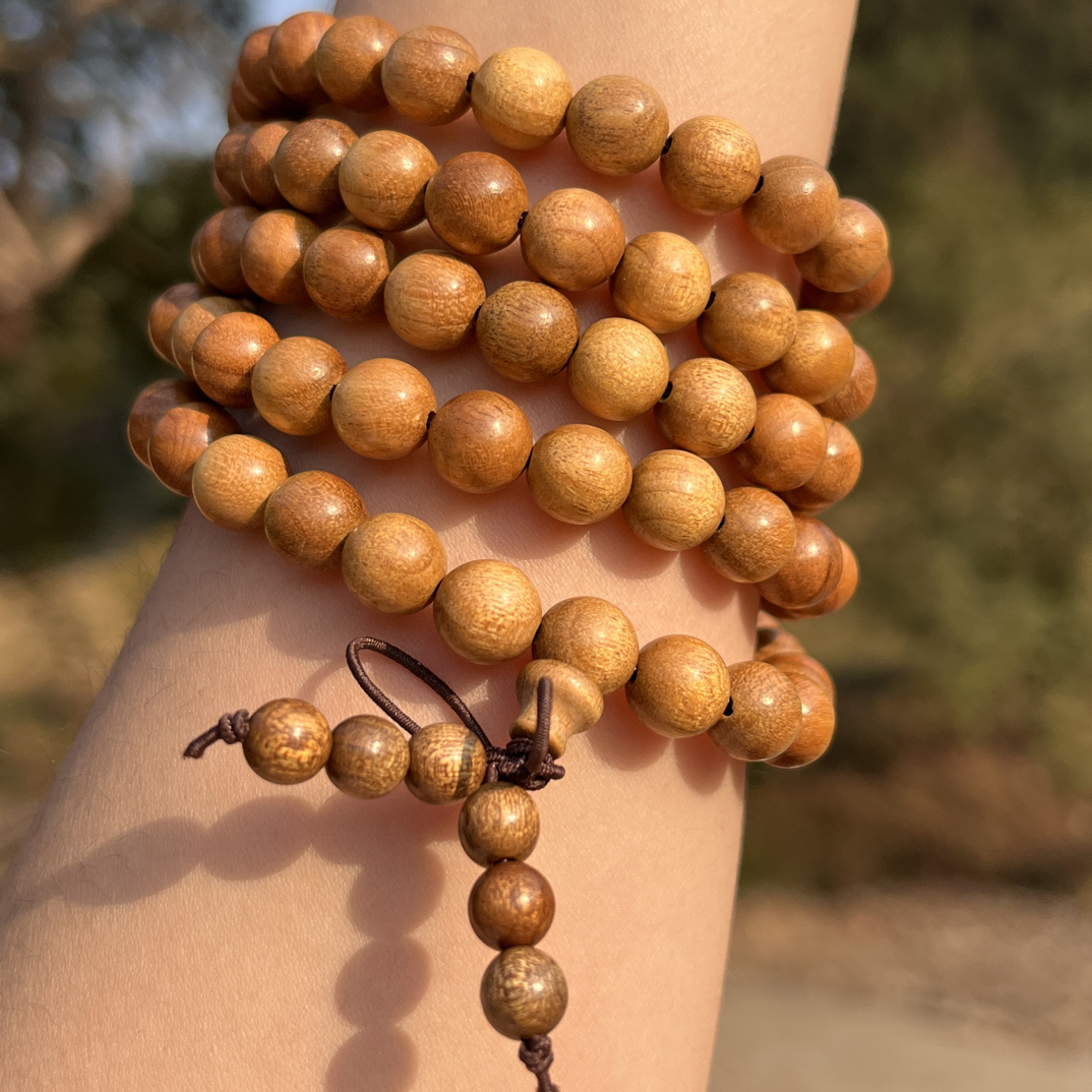 金丝楠枯木料多圈手串0.8*108颗