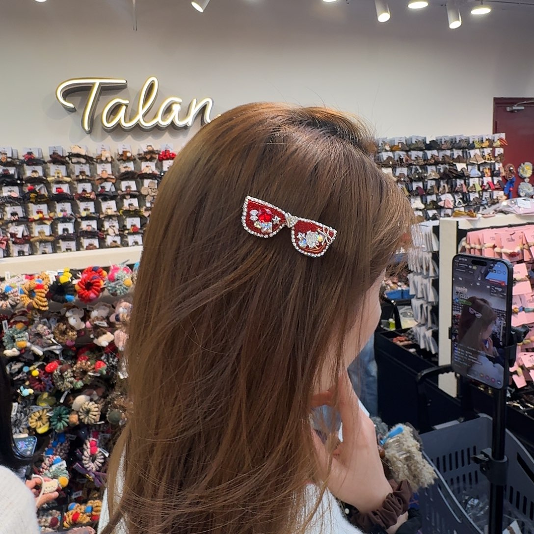 非金属红色小眼镜