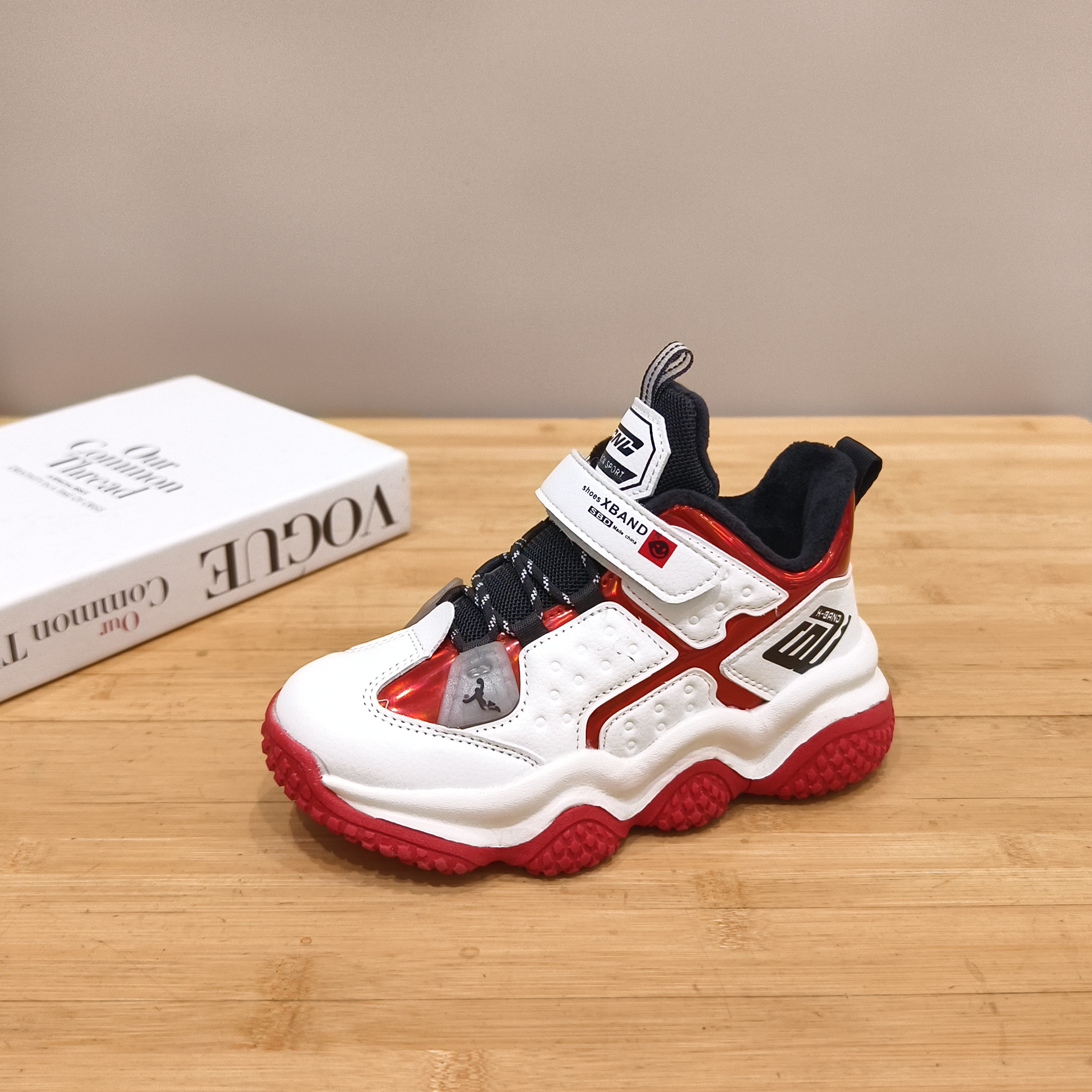 史班迪运动鞋男冬季儿童防水男童防滑软底小童休闲鞋二棉老爹鞋