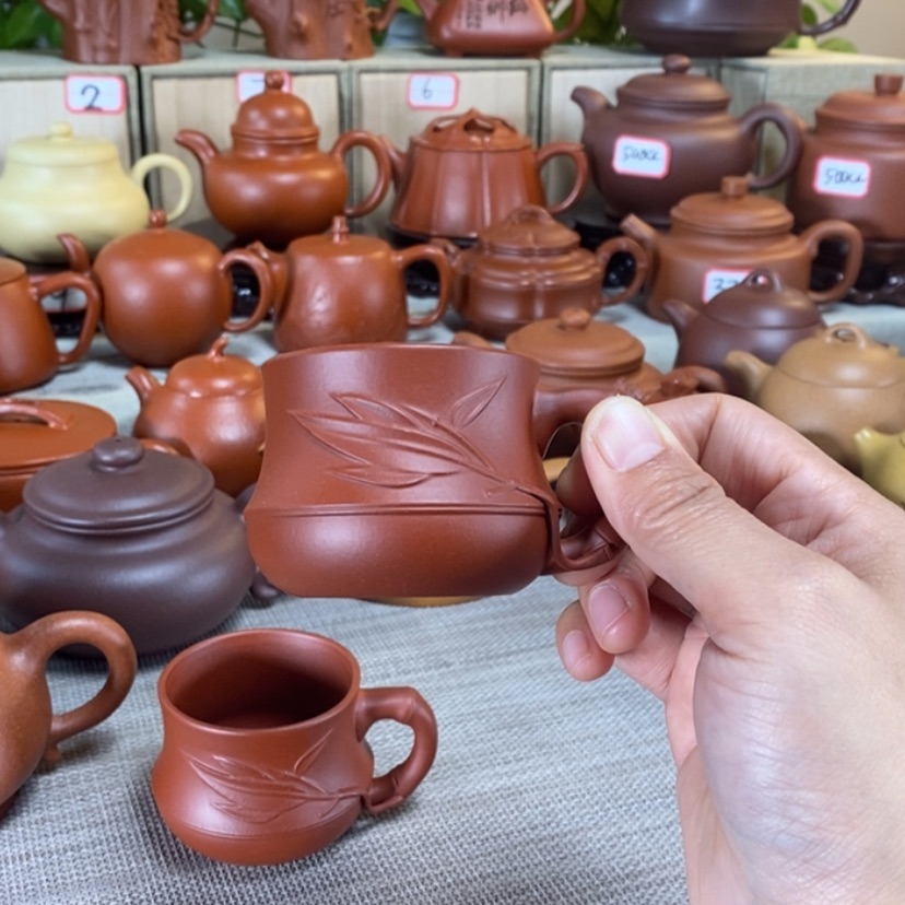 【闪购商品】紫砂茶壶竹节杯90毫升