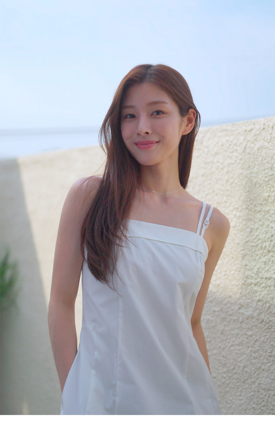 闪闪兒 韩国设计师Lookas*t 25夏季 高级感吊带连衣裙9219