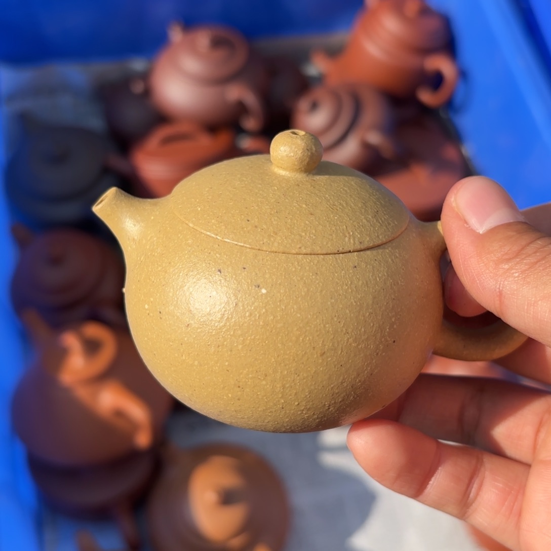 紫砂茶壶蜗***手梨皮西施110cc