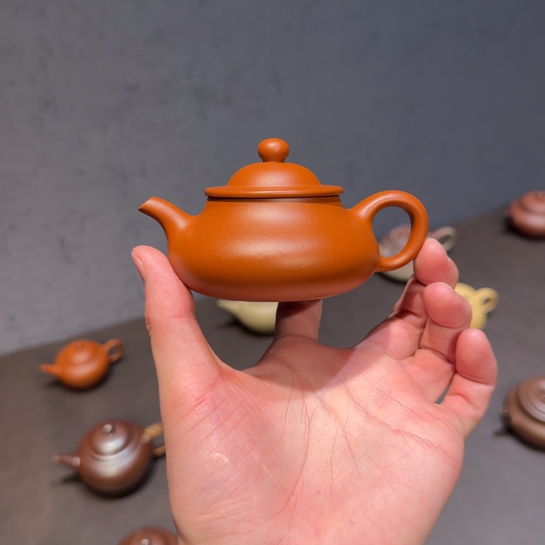 L***y紫砂茶壶玉笠 生砂朱泥 110cc
