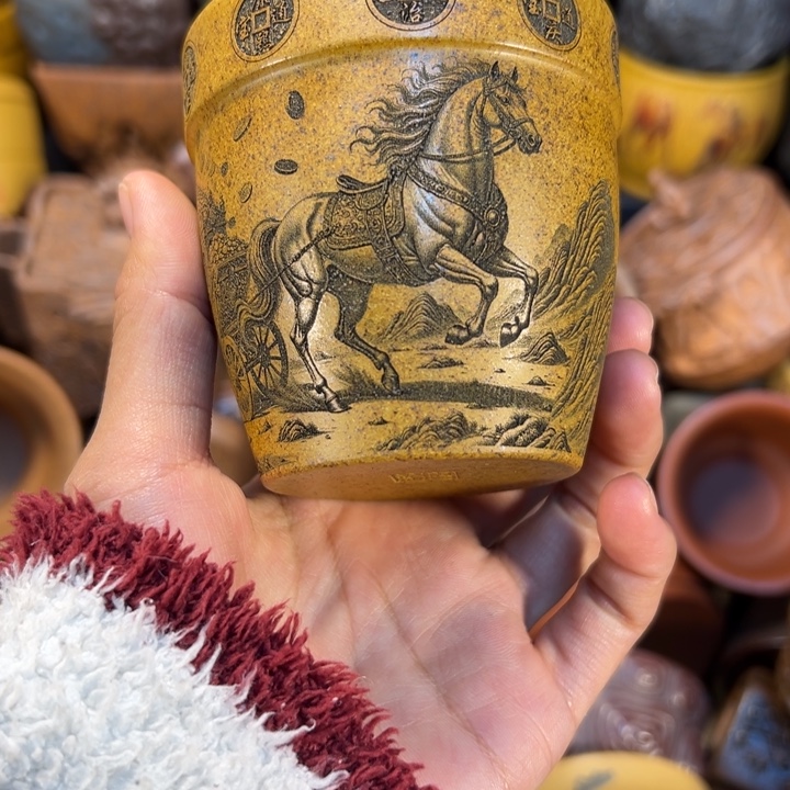 茶杯紫砂宜兴紫杯子