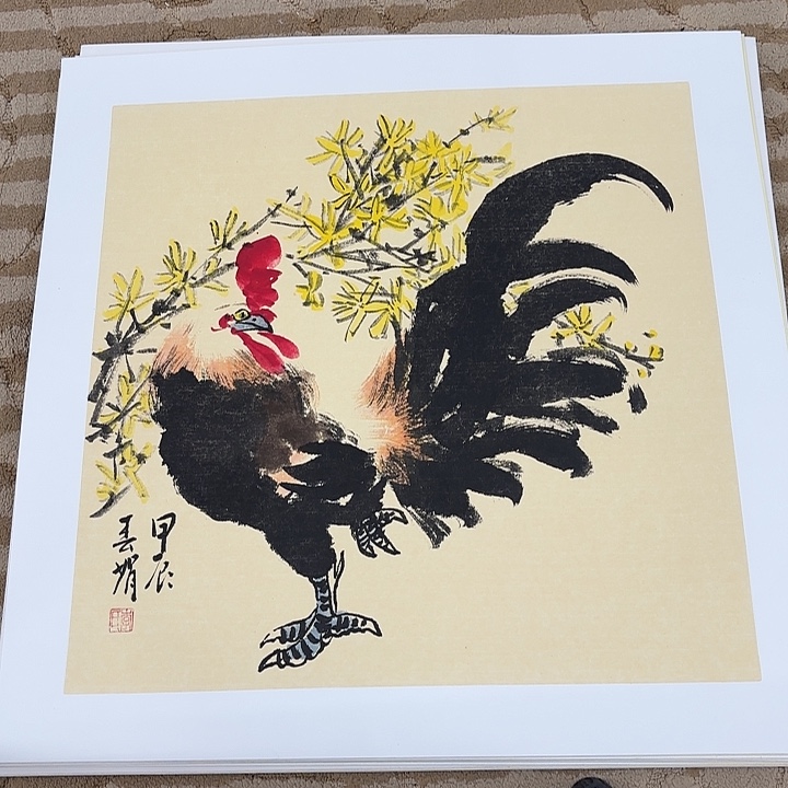 国画花鸟的翅膀和50.50