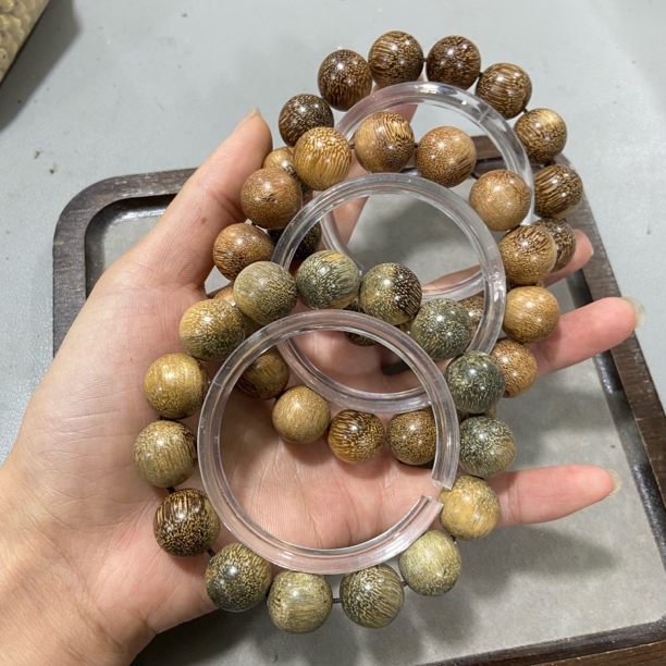 A393金丝檀 圆珠 卡1.5单圈手串