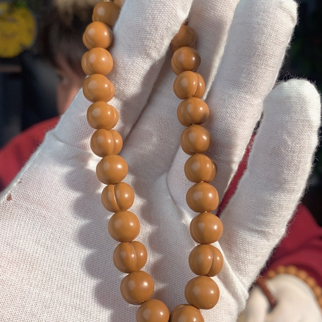 吴***）猴头核桃手串10屁桃全品无暇机雕手修