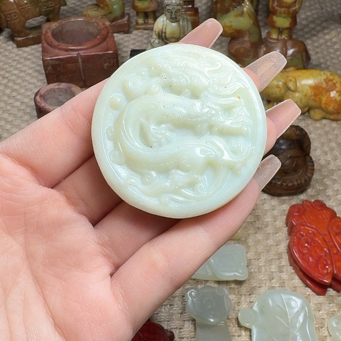 白玉菩提吊坠挂件