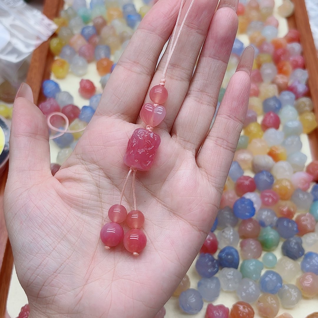 玛瑙/玉髓手链未镶嵌盐源008