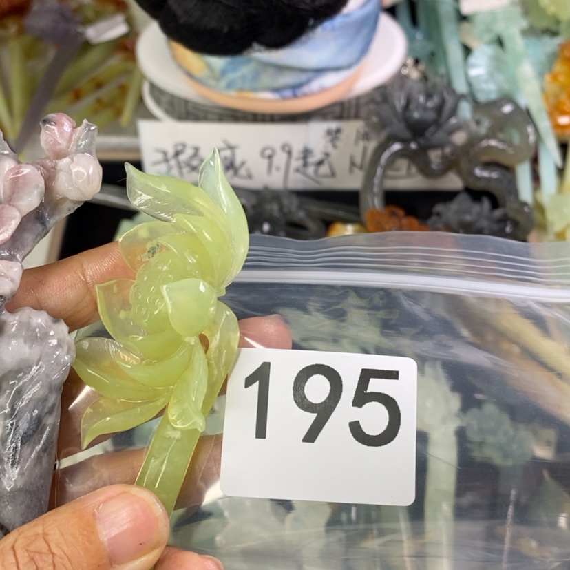 【闪购商品】岫玉发饰未镶嵌循****生