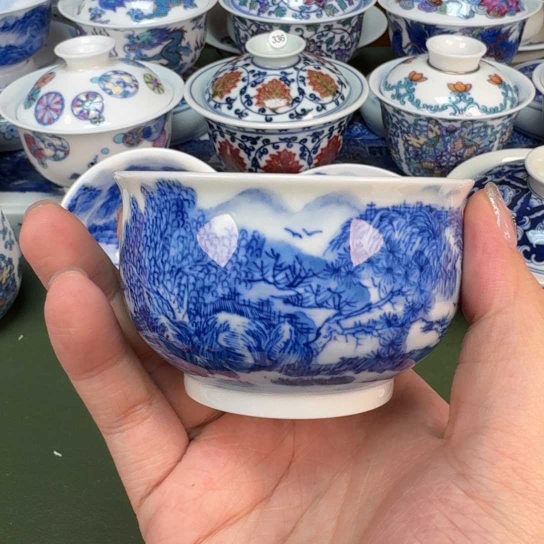 杯景德镇纯手工手绘茶具363