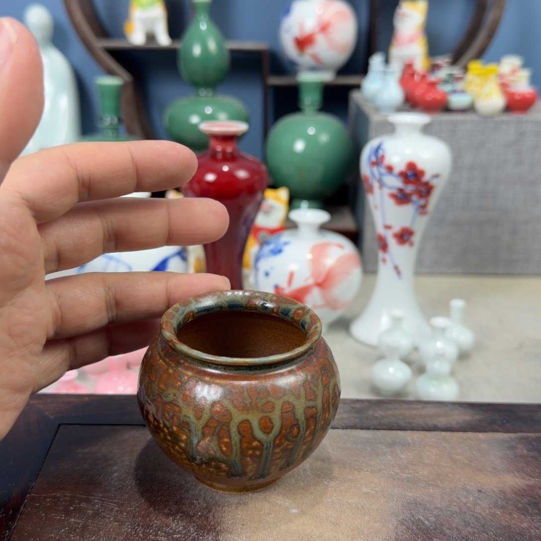 陶瓷手工小花器摆件
