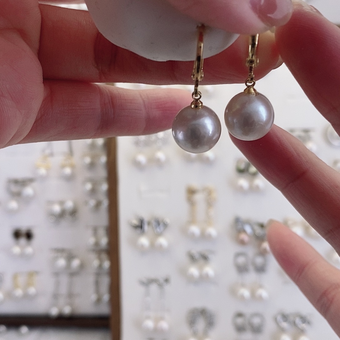 耳饰合金淡水珍珠