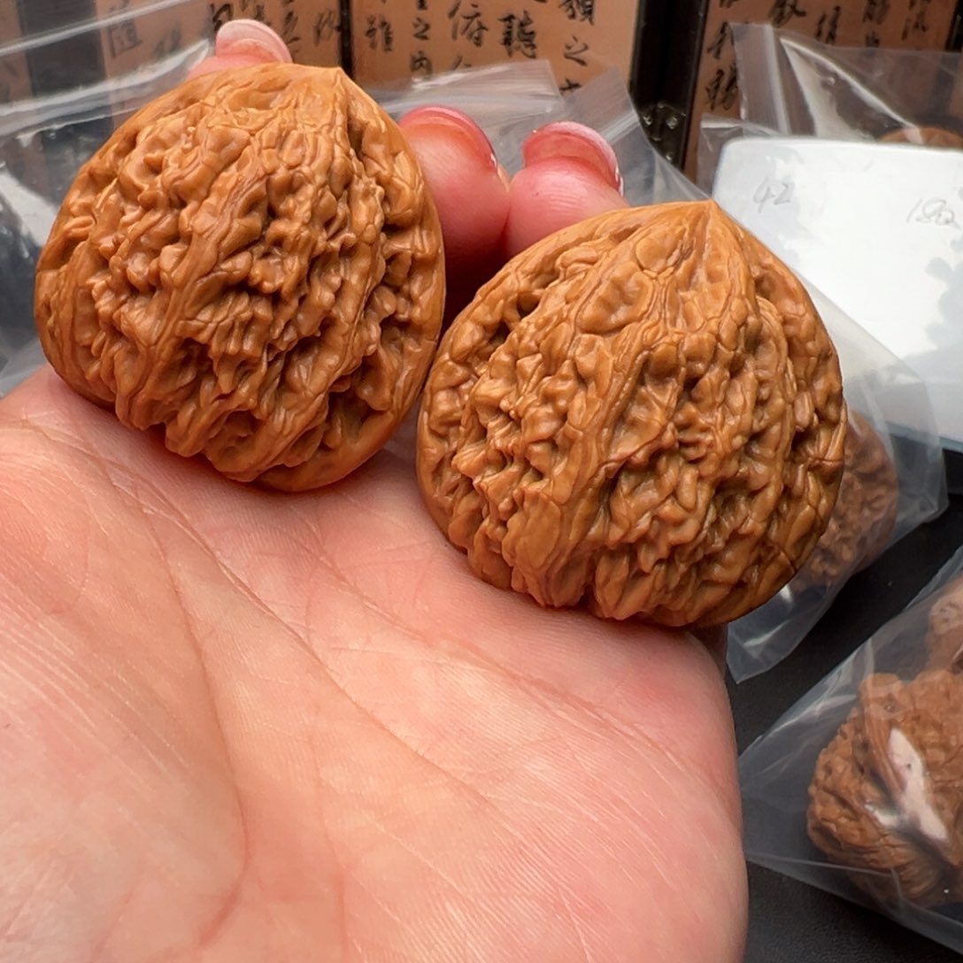 文玩核桃把件虎头王39