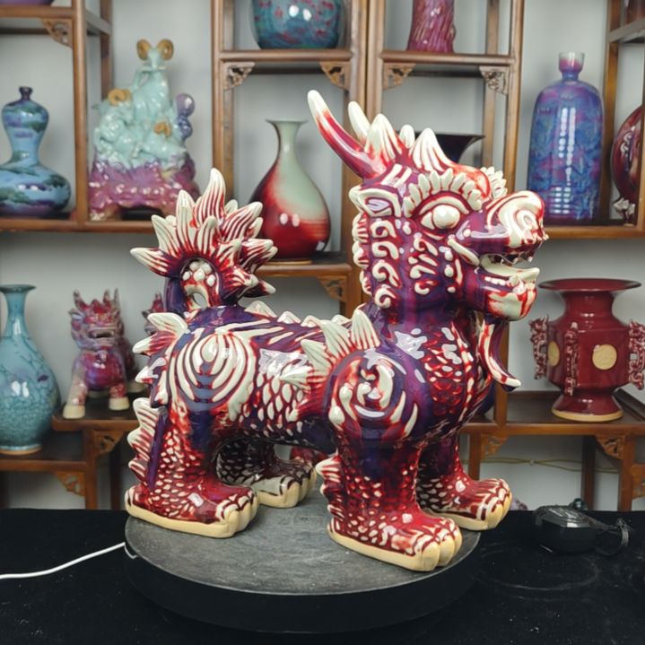 摆件钧瓷摆件神后镇钧瓷摆件