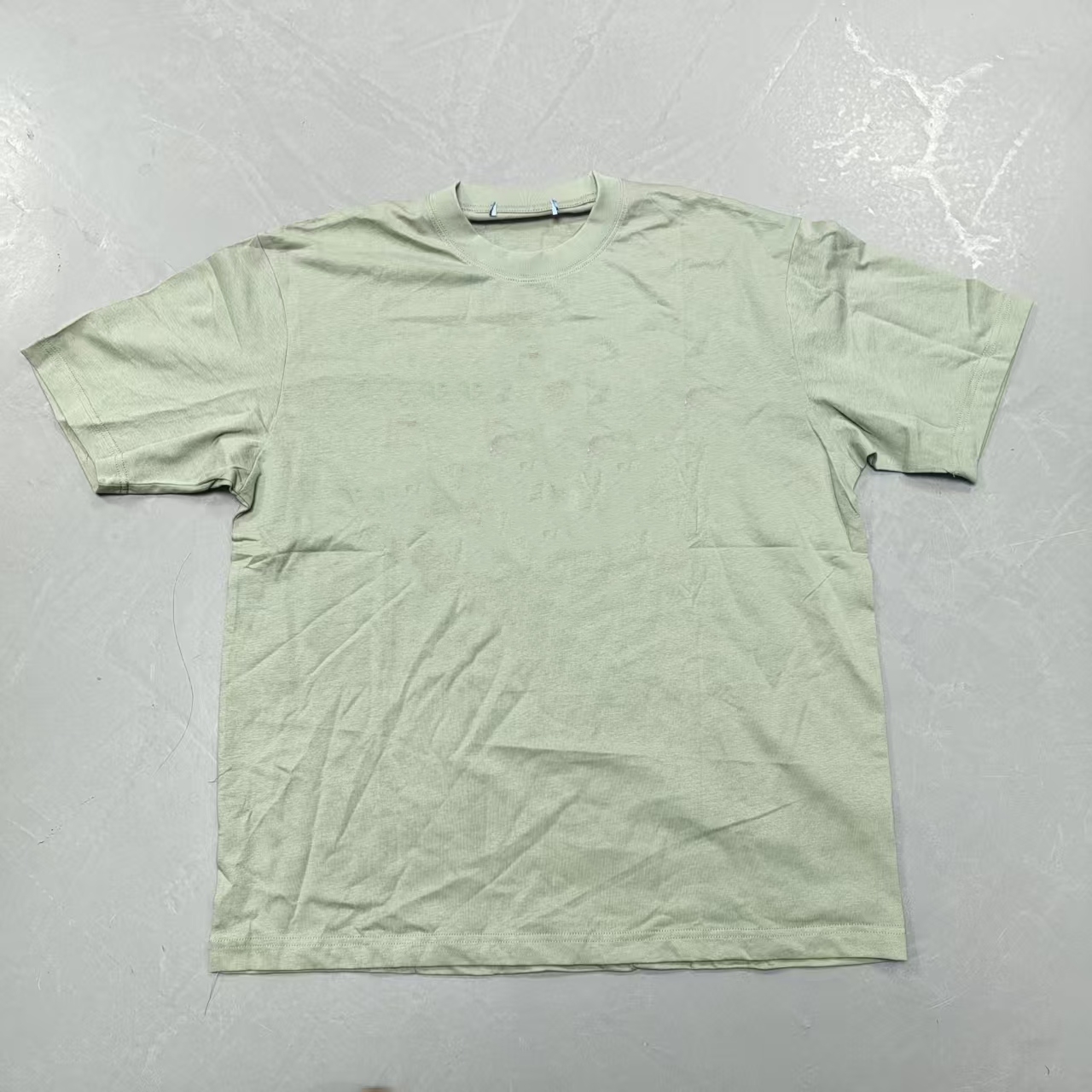 【南油玲姐】青色圆领字母T恤TX666