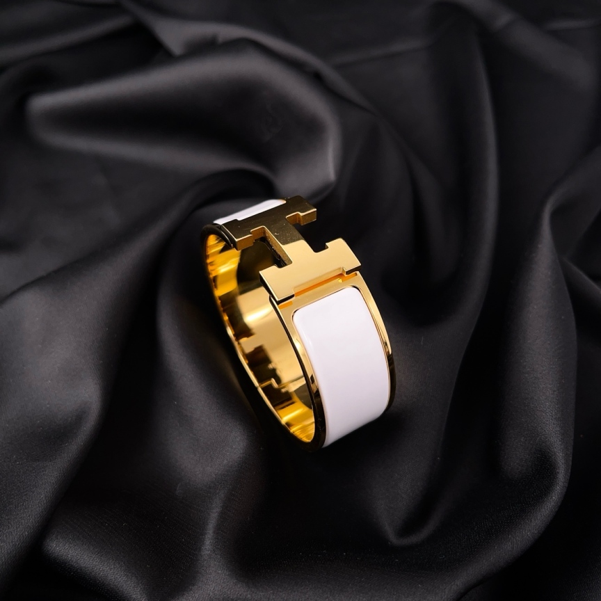 95新 Hermes/爱马仕 Clic Clac H手镯/腕围16cm/4710