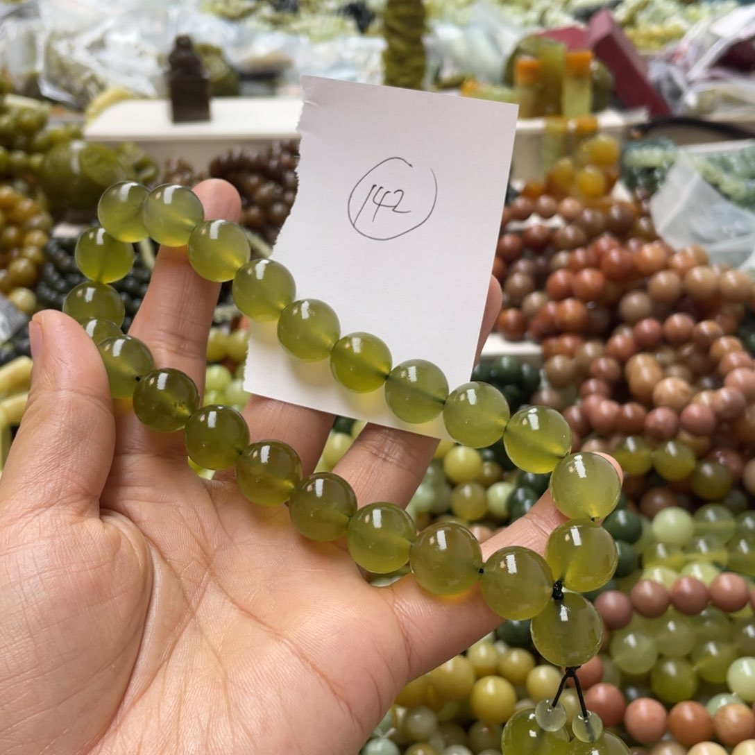 蛇纹石玉手链合金l****y