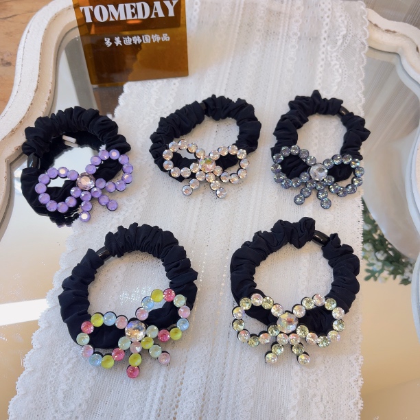 W773韩系设计浪漫春夏纯欲简约甜心蝴蝶结发绳