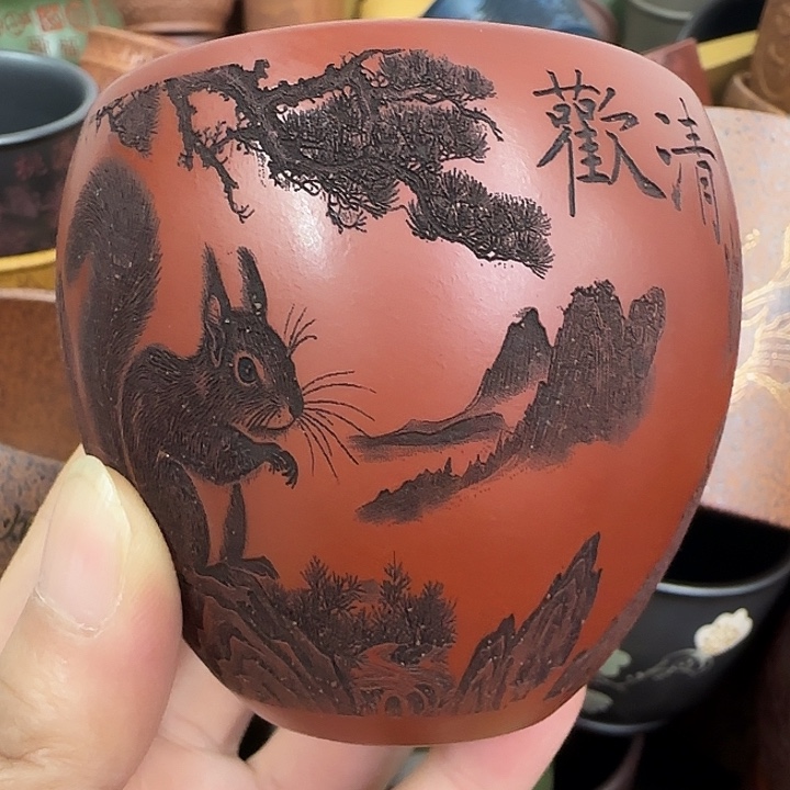紫砂茶杯紫砂主人杯大放漏！