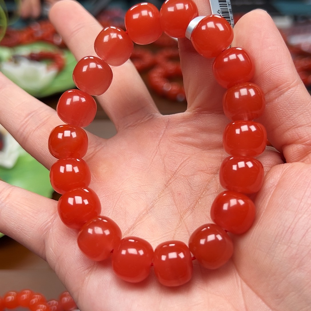 南红玛瑙未镶嵌手链