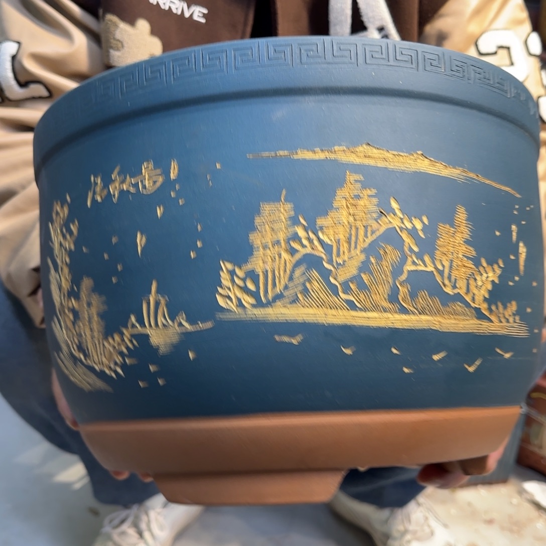 紫砂花盆口径30.20口径