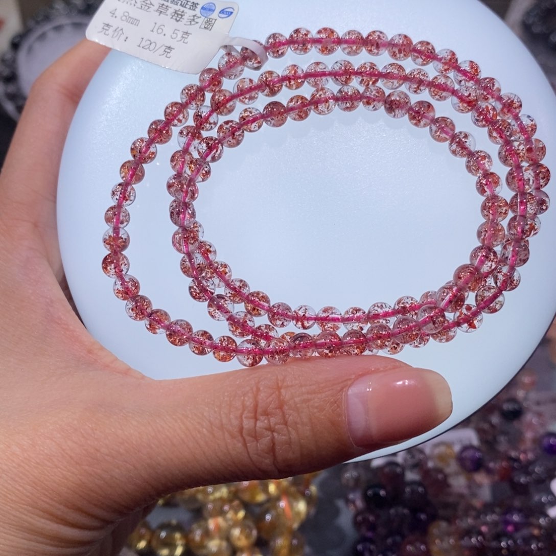 水晶手串未镶嵌手链4.8mm