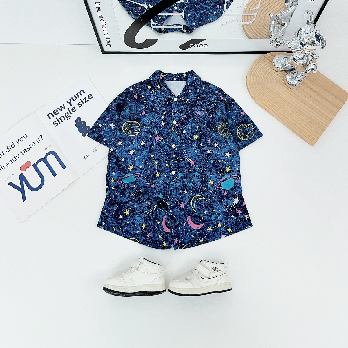 儿童套装男童夏季2025新款薄款洋气宝宝潮牌 DMC7906悠悠童话童装