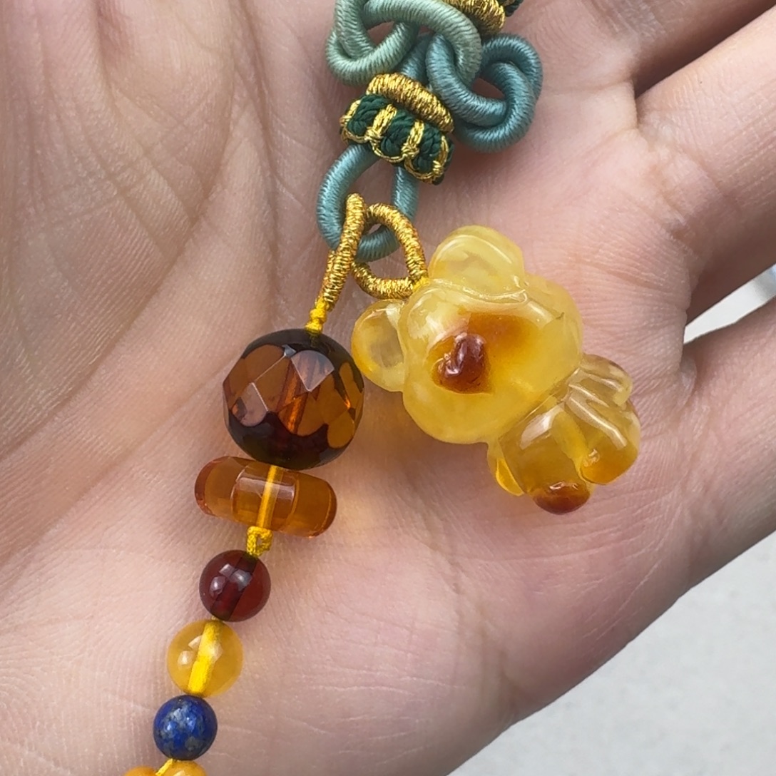 蜜蜡未镶嵌珠宝奇石全品一条