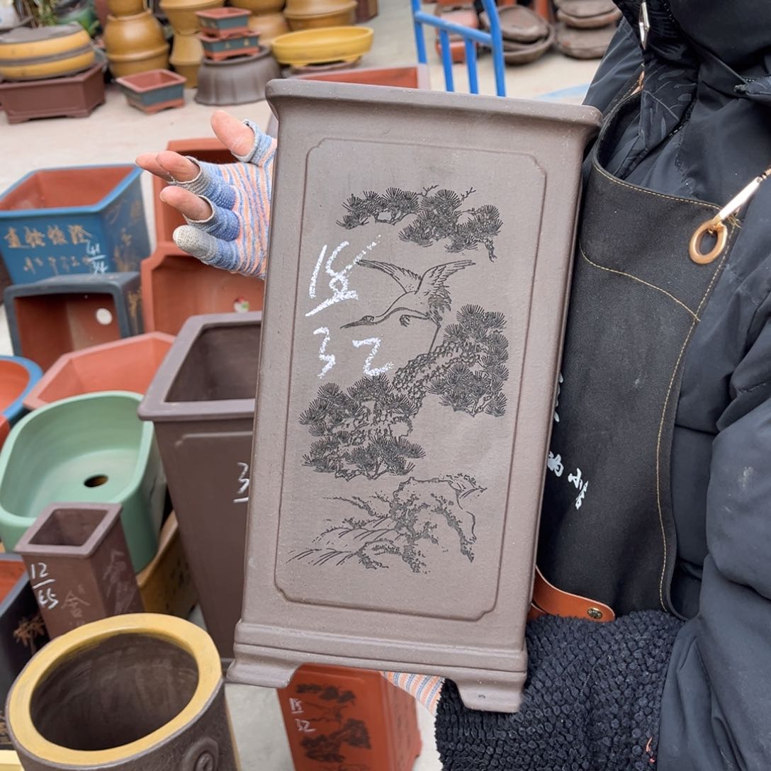 紫砂花盆盆景艺术