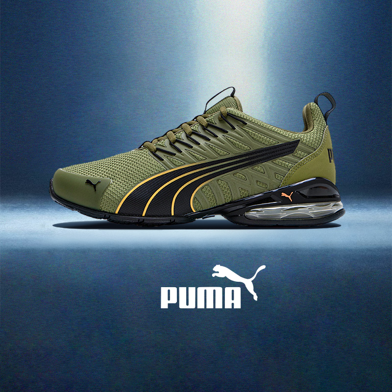 PUMA彪马跑步鞋男鞋2025秋季新款Voltaic Evo橄榄绿运动鞋 379601