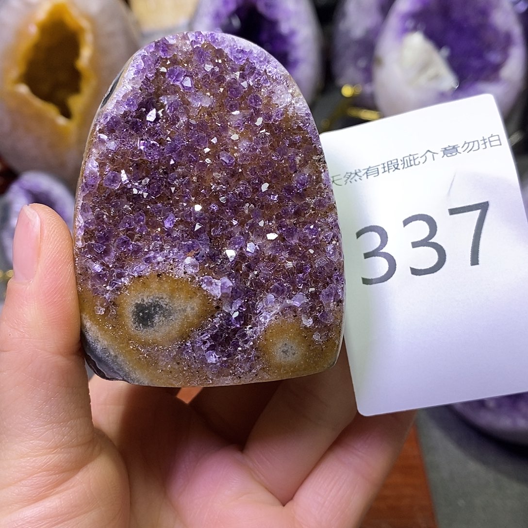 珠宝半成品紫晶未镶嵌