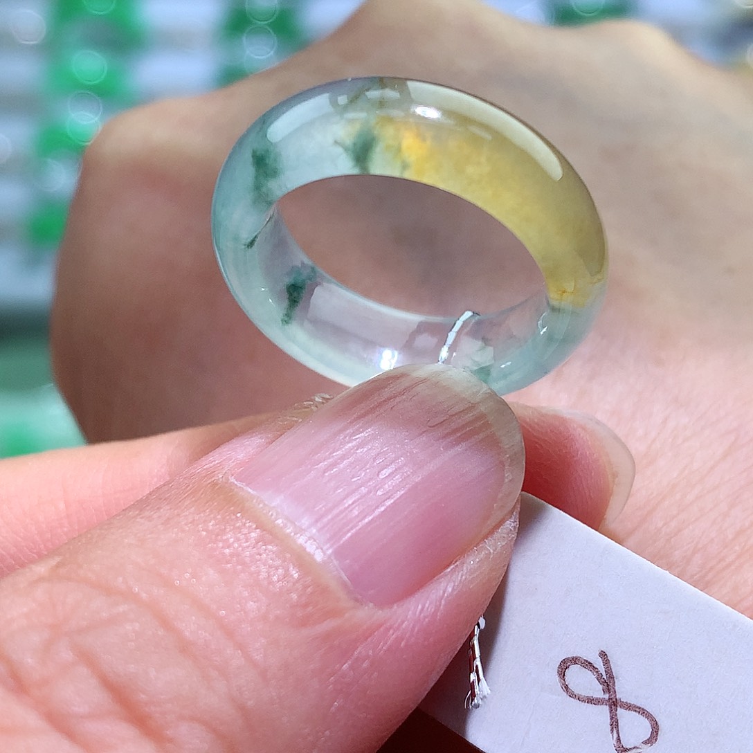 翡翠戒指未镶嵌8号