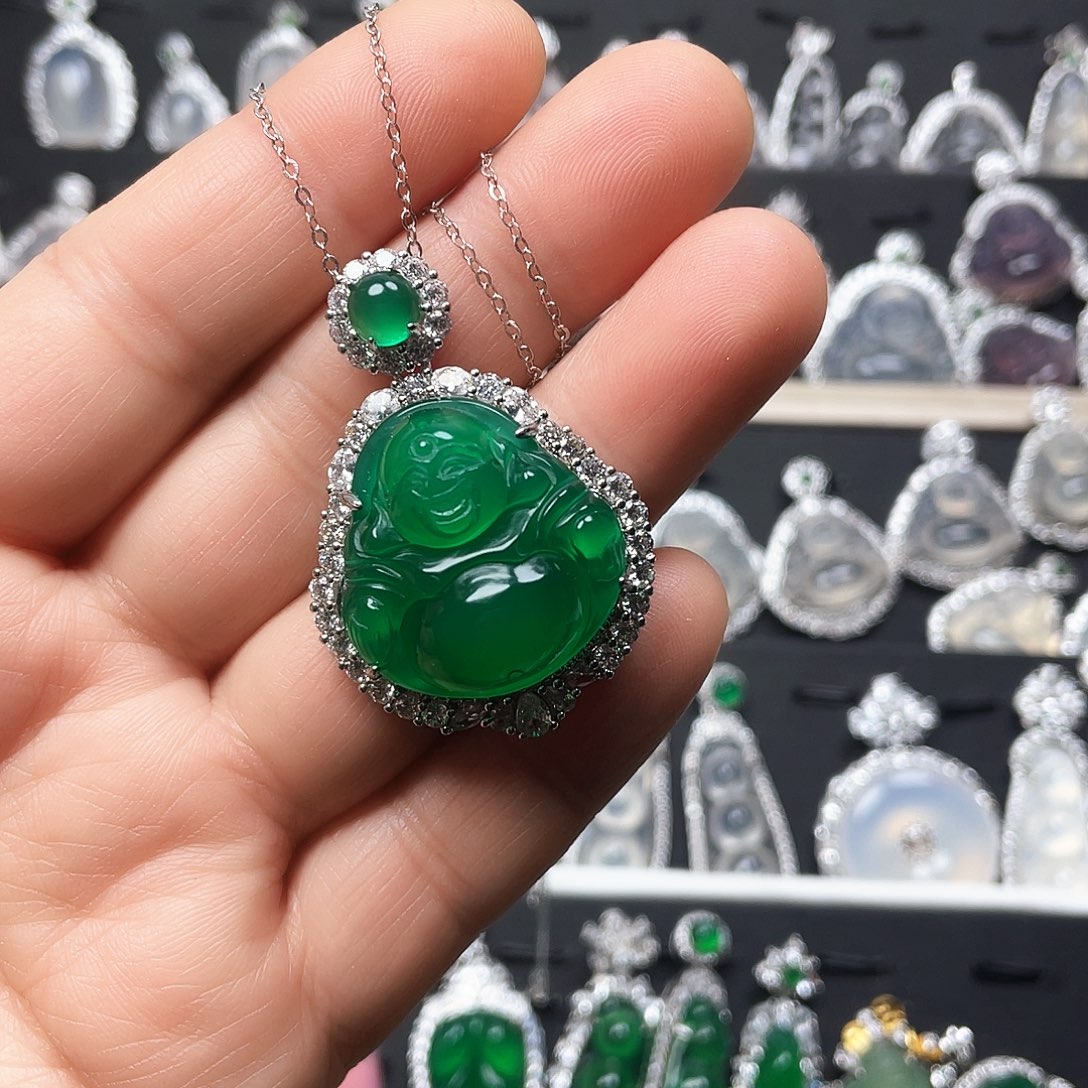 玛瑙/玉髓颈饰合金