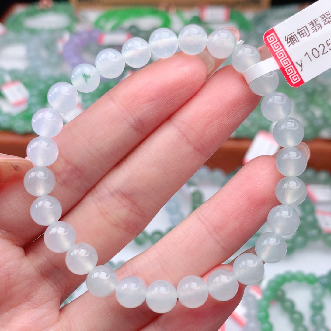 翡翠手链未镶嵌翡翠7mm