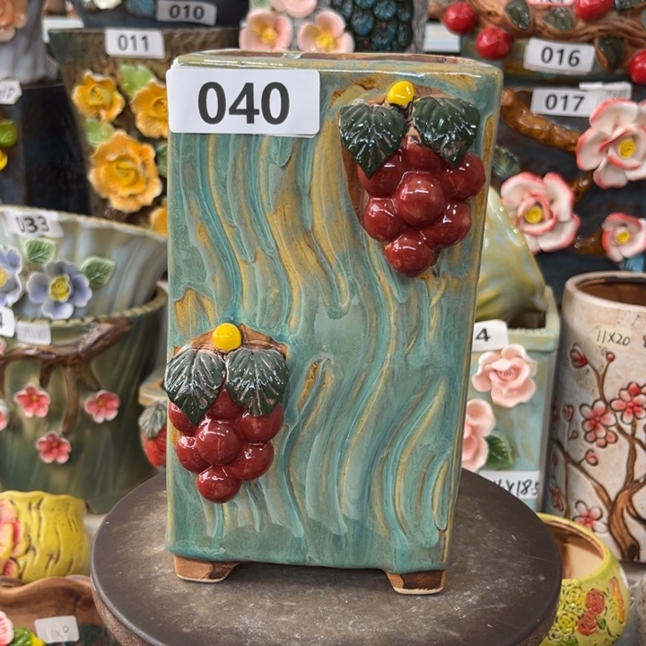 紫砂花盆粗陶材质多肉花盆