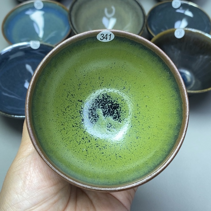 茶盏建窑建盏磨底柴烧主人杯