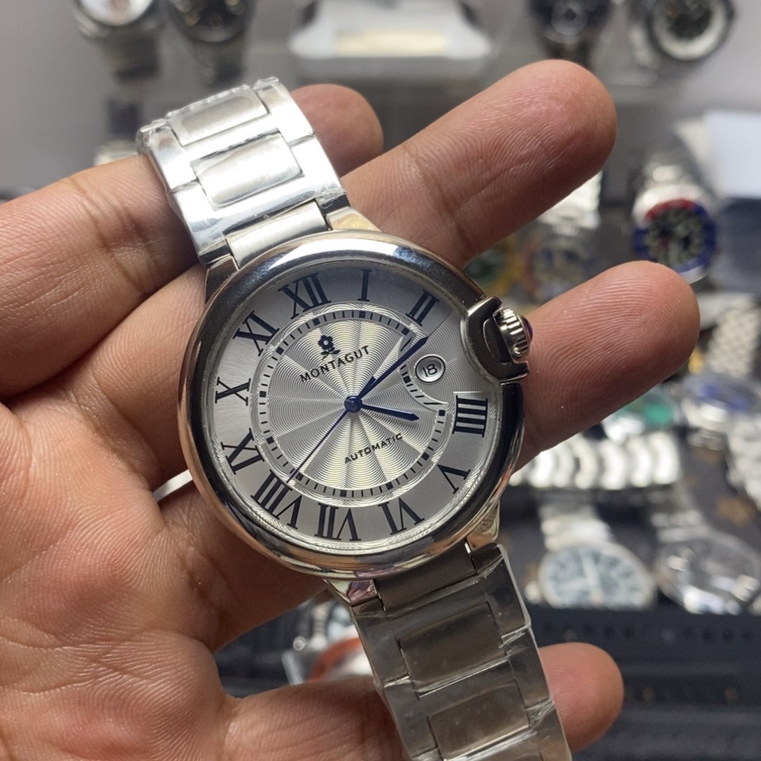 自动机械机芯锻造碳钢全自动机械手表一只